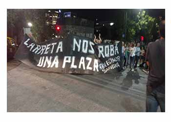 manifestación en saavedra